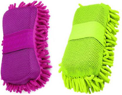 ASHIRWAD Microfiber, Polyester, Fabric Vehicle Washing  Sponge
