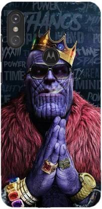 NDCOM Back Cover for Motorola Moto One Power Avengers End Game Thanos Printed