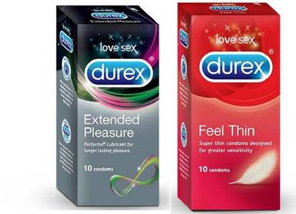 DUREX extended pleasure and feel thin 2,20=20S Condom