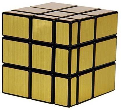 Bestie Toys 3 by 3 Gold Mirror Cube Magic Cube Speed Cube