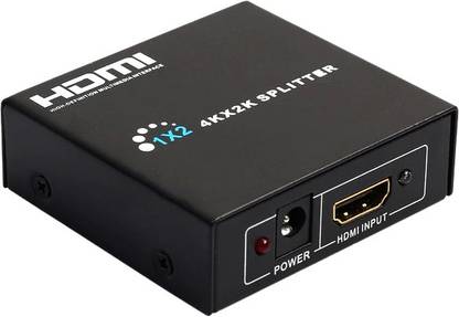 ADNet hdmi splitter 2 port for tv, dvr, dvd, projector (1 input 2 output) Media Streaming Device