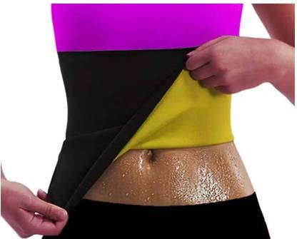 future fitness life Tummy Trimmer Slim Belt/hot Waist Belt Instant Slim Look Belt for Men & Women "XL" SIZE Slimming Belt (Black) Slimming Belt