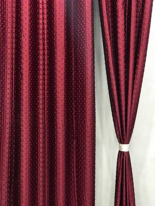 RIDHAAN 275 cm (9 ft) Blends Long Door Curtain (Pack Of 2)