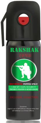 Rakshak Self Defence Pepper Spray for Security Guard, Armed Force/Police & Civilian Pepper Stream Spray