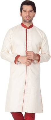 VASTRAMAY Solid Sherwani