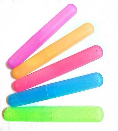 SOMETHING4U Plastic -Toothbrush Cover (Pack of 5) | Ideal For Home & Travel Toothbrush Case