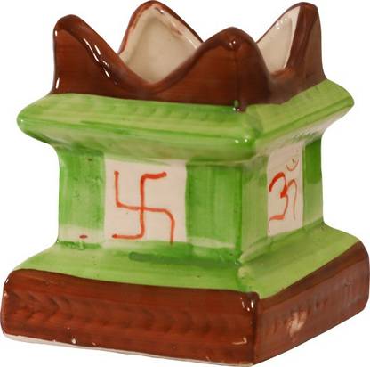 Bright Shop Ceramic Tulsi Planter Pot -Multicolor Ceramic Vase