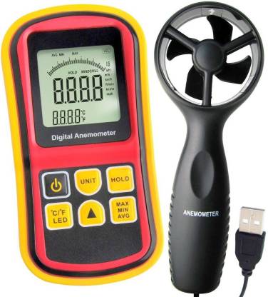 BALRAMA Digital Anemometer Air Flow Wind Speed Meter Air Velocity & Air ...