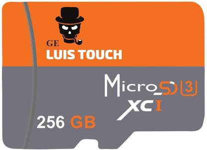 GE LUIS TOUCH MSD256 Ultra 256 GB SD Card UHS Class 3 30 MB/s  Memory Card Compatible with Camera, Mobile