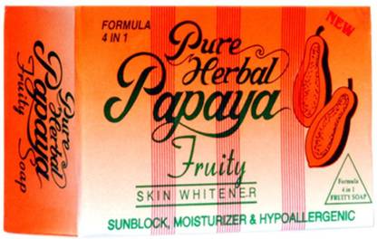 Pure Herbal Papaya Fruity Skin Whitener Soap
