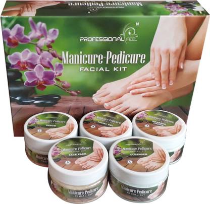 PROFESSIONAL FEEL Manicure Pedicure Facial Kit For All Type Skin Solution