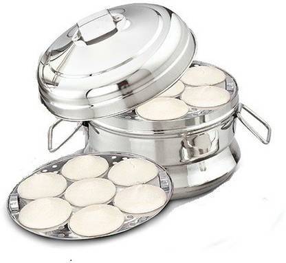 alisha (3 Plates) 13 Idlies Stainless Steel Idly Cooker Induction & Standard Idli Maker