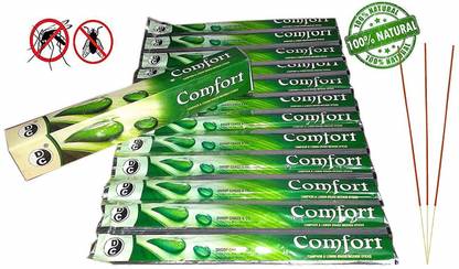 Poojan Samagri ComfortDC lemon grass mosquito repellent incense sticks (120 Units) Lemon Grass
