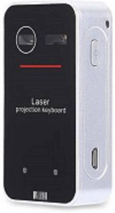 Vnex Virtual keyboard, Laser Projection Bluetooth Wireless Keyboard for Smart Phones with Voice Broadcast Mini Speaker Virtual Laser Multi-device Keyboard (Multicolor) Virtual Laser Handheld Multi-device Keyboard