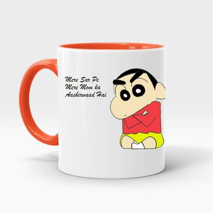 Just Ready shinshen mere sar pe meri mom ka aashirwad hai Ceramic Coffee Mug