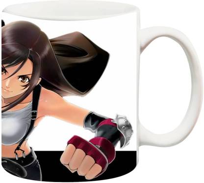 ANNI69 Tifa Lock Heart on Your Coffee best Gift For Your Loved One On Any Occasion Ceramic Ceramic Coffee Mug