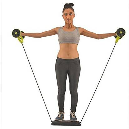 BANI Push Up, Twister, Roller, Stepper, Sit Ups - 5 In 1 Ab Exerciser
