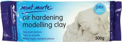 Qunex care Mont Marte Air Hardening Modelling Clay (White) Art Clay
