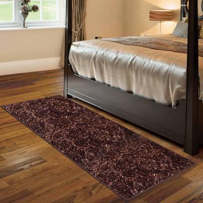 YAZLYN COLLECTION Brown Polyester Runner