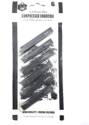 PREMIUM QUALITY Compressed Charcoal SOFT/MEDIUM /HARD Stick