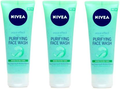 NIVEA Purifying Mixed to Oily Skin  150ML Each (Pack of 3) Face Wash
