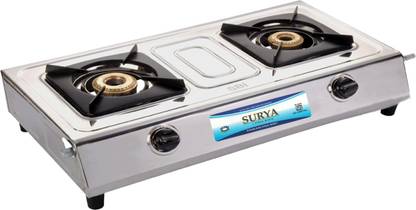 Surya L P G Stainless Steel Manual Gas Stove