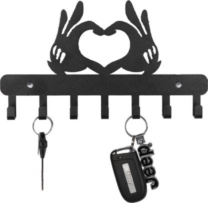 फ्लिपकार्ट स्मार्टबुय Finger-Heart-Metal-Keyholder_FSB स्टेनलेस स्टील की होल्डर