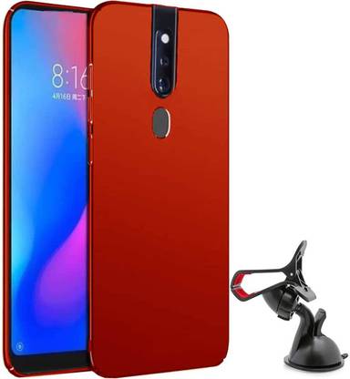 TBZ Cover Accessory Combo for Oppo F11 Pro with Mobile Car Mount Holder Stand