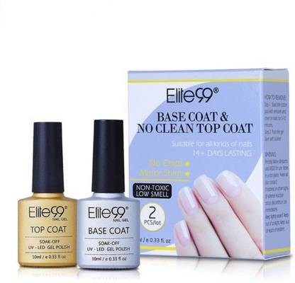 Elite99 Base and No Clean Top Coat Gel Nail Polish UV 10ml MULTI COLOR