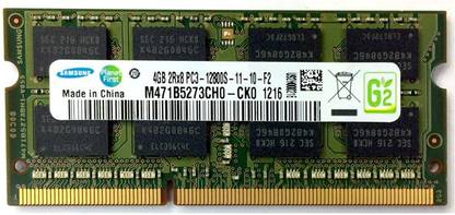 सैमसंग 1600Mhz 1.5V Laptop RAM DDR3 4 GB (डुअल चैनल) लैपटॉप (M471B5273CH0-CK0 , PC3 -12800S)