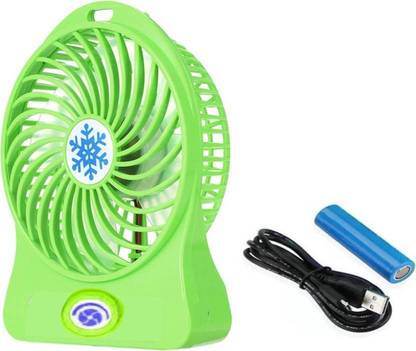 EWELL mini fan portable mini fan green-Rop Rechargeable Fan