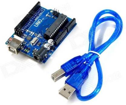 DANGI E SHOP Arduino Uno ATMEGA328P-PU With USB Cable Micro Controller Board Electronic Hobby Kit