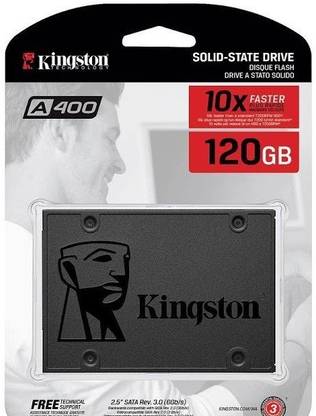Velentron Kingston A400 120 GB Laptop, Desktop Internal Solid State Drive (SSD) (SA400S37/120G)