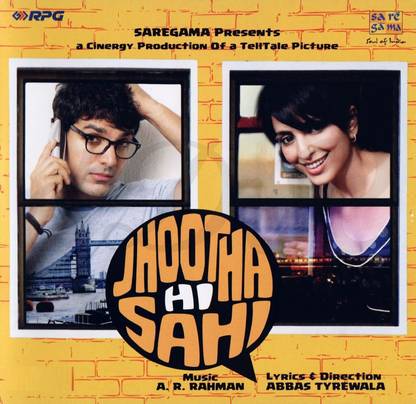 Jhootha Hi Sahi - Indian Bollywood Music Audio CD Standard Edition