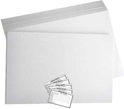 क्राफ्टवॉफ्ट HERBARIUM SHEET WITH LABEL PACK OF 10 सफ़ेद 28X35 प्रोजेक्ट पेपर