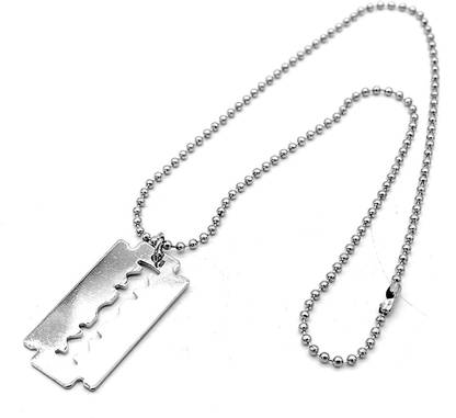 Wellpoint Stearlig silver blade with chain for men Sterling Silver Pendant