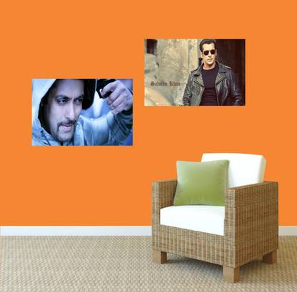 Salman khan - Design| Set of 2 Posters | Unframed (30 Cm X 45 Cm)DD20 Photographic Paper