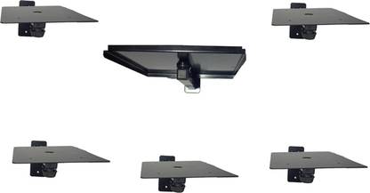 MASHKI WALL MOUNTED 5.1 HOME THEATER STAND {2 SPEAKER AND 1 WOOFER STAND} Steel Wall Shelf