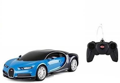 TOYSHINE 1:24 Offically licenced Bugatti Chiron Remote Control Car, with Lights, Blue