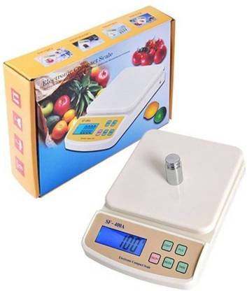 ROBMOB SF-400A KITCHEN SCALE Very Easy Troubleshooting and Calibration Weighing Scale (White) Weighing Scale  (White) Weighing Scale