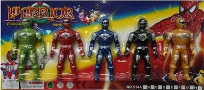WHITE POPCORN Power Ranger Combo of 5 heroes