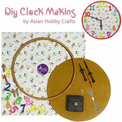 ASIAN HOBBY CRAFTS DIY Clock Making Kit: Make