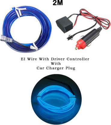 FABTEC EL Wire Car Interior Light Ambient Neon Light Car Fancy Lights