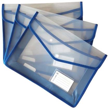 Masterfit PP Document Carrier/Button Bag,Set of 3