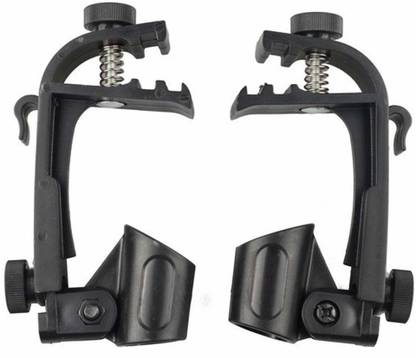 eassycart Adjustable Clip On Drum Rim Shock Mount Microphone Mic Clamps Stand Adjustable