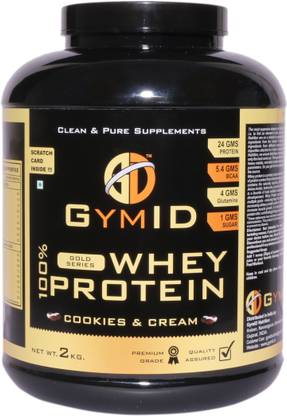 GYM ID USA MADE 100% वे प्रोटीन