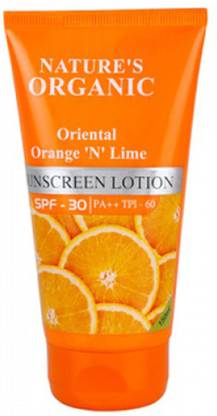 Nature's Sunscreen - SPF 50 PA++ Organic Sunscreen Lotion SPF-30 (150 ml)