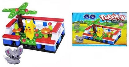 CrazyBuy Toys Pokemon go Generation 3D Block Set with 4 Mini Figure