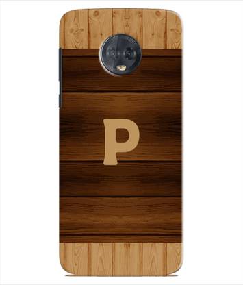 XPRINT Back Cover for Moto G6 Plus - Alphabet P
