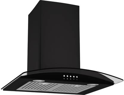 Kaff FIM BF 60 BLK Auto Clean Wall Mounted Black 1080 CMH Chimney